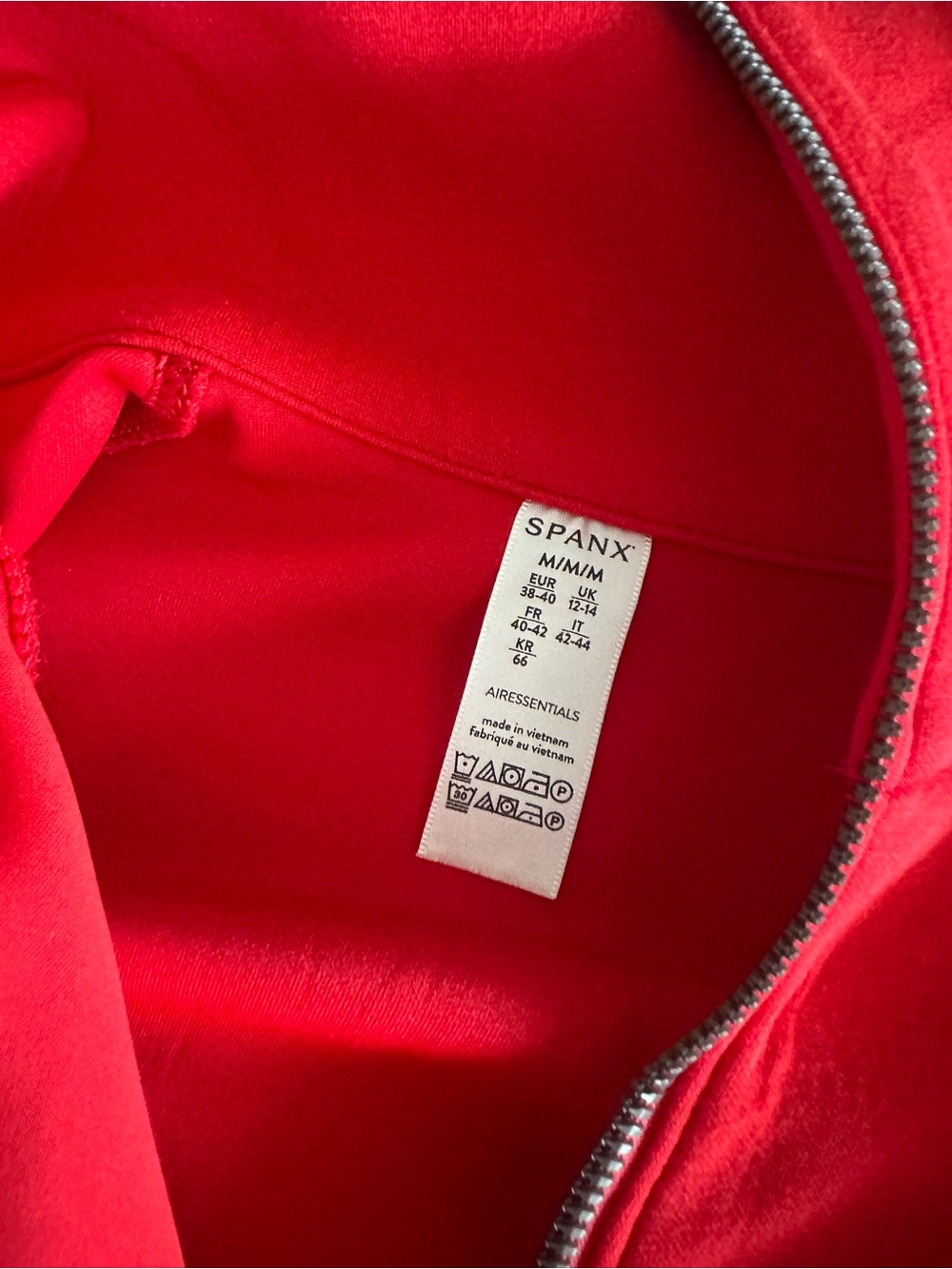 Spanx Air Essentials Half Zip Red Pullover Sweatshirt - Picture 8 of 8